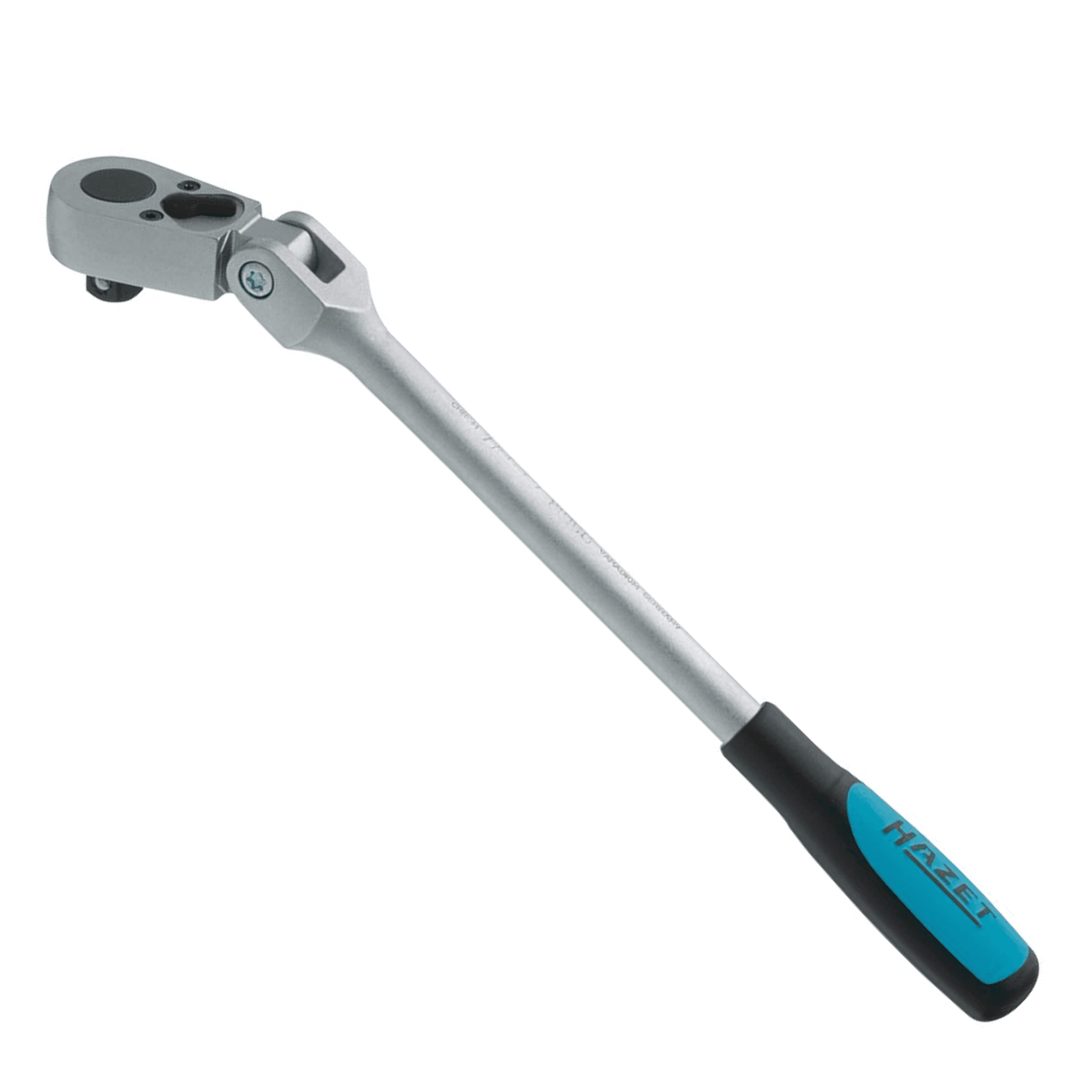 HAZET 8816G Шарнирный гибкий торцевой ключ Хром-ванадиевая сталь 276мм Общая длина Посеребренный для сложного автомобильного обслуживания Сделано в Германии Импортировано для трещотки,