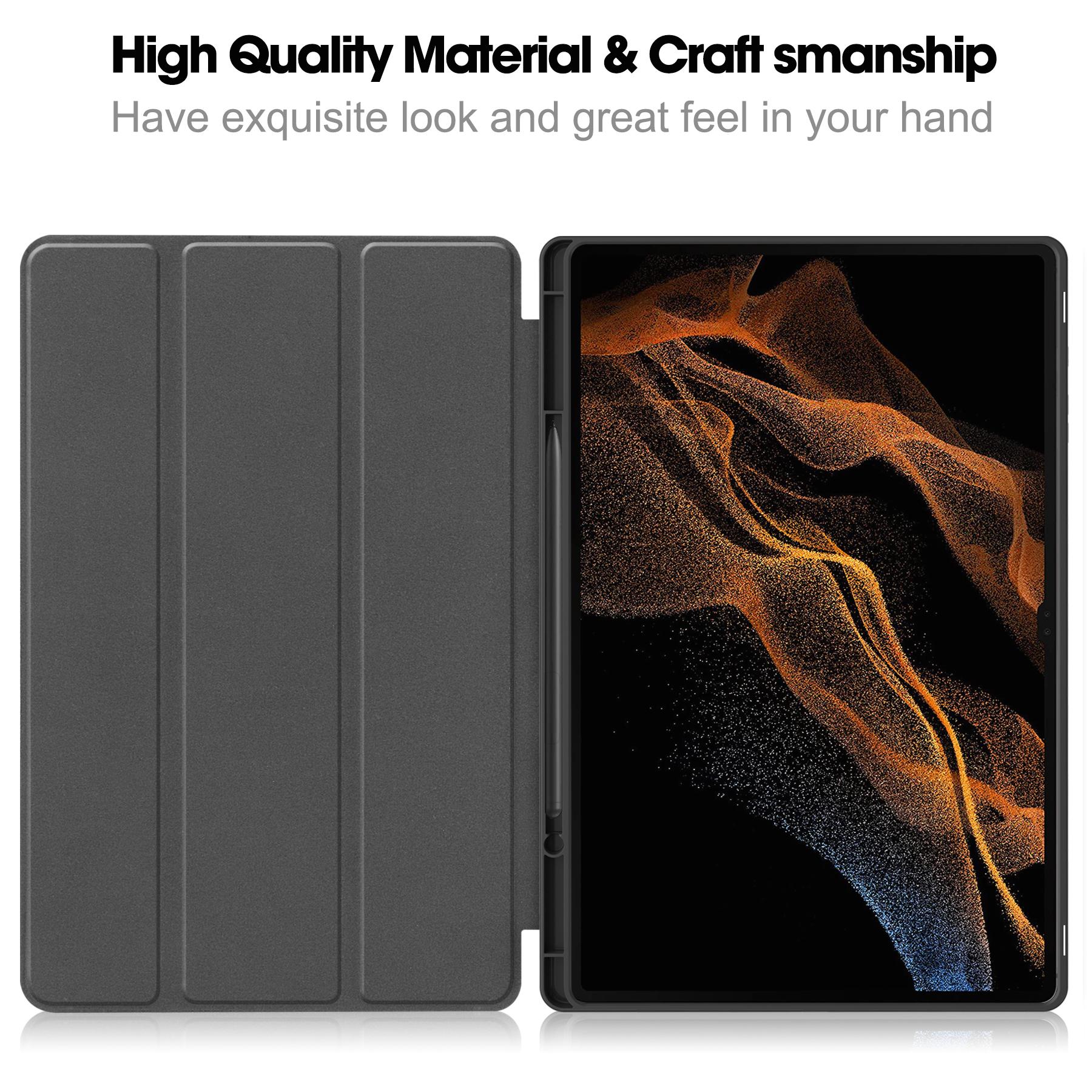 For Samsung Galaxy Tab S10 Ultra Stand Case Shock-Absorbent Leather Tablet Cover with Pen Slot Dark Blue
For Samsung Galaxy Tab S10 Ultra Stand Case Shock-Absorbent Leather Tablet Cover with Pen Slot Dark Blue