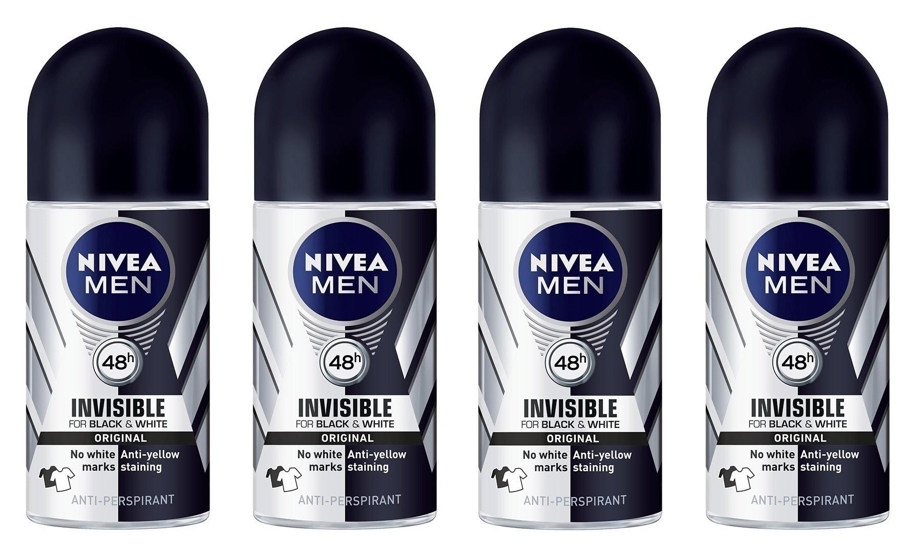 Nivea Невидимый черный белый дезодорант шариковый для мужчин 4x50 мл (Пакет 4) & Антиперспирант
Nivea Невидимый черный белый дезодорант шариковый для мужчин 4x50 мл (Пакет 4) & Антиперспирант