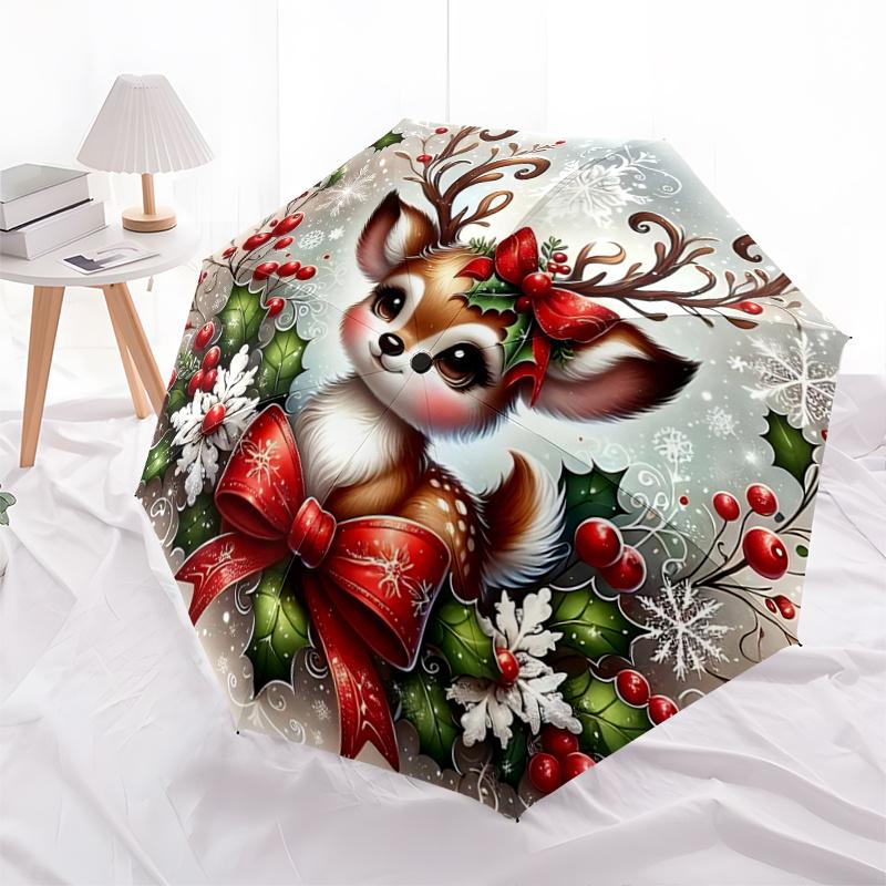 1pc Christmas Deer Durable Cartoon Folding Umbrella, Portable Compact Umbrella for Men and Women, Suitable for Travel or Daily Use.P028
1pc Christmas Deer Durable Cartoon Folding Umbrella, Portable Compact Umbrella for Men and Women, Suitable for Travel or Daily Use.P028