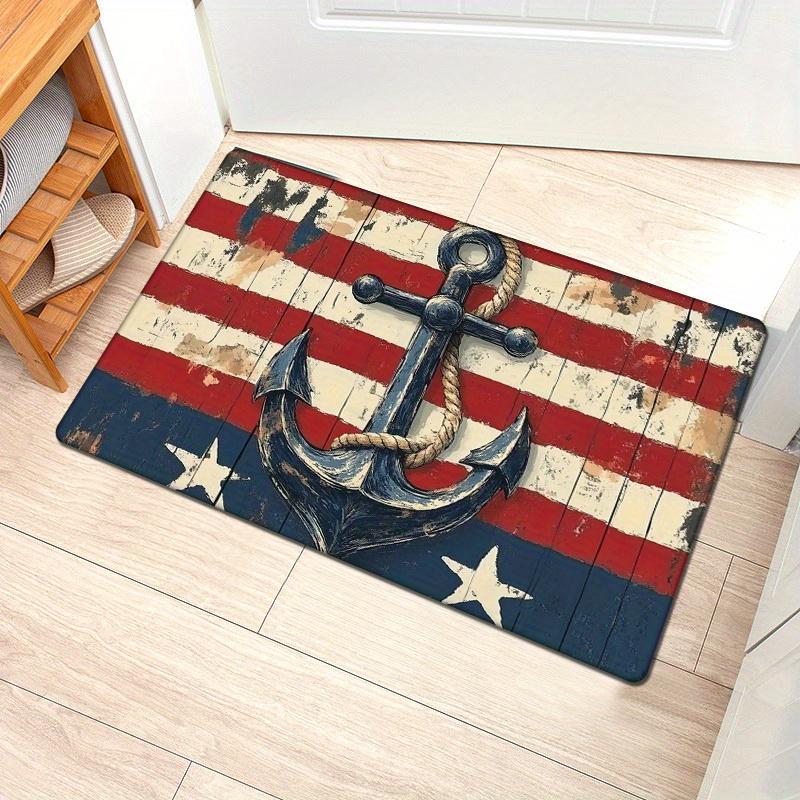 1pc Flannel Thickened 0.47inch Ocean Style Welcome Mat, Vintage Anchor Decorative Door Mat, Non-Slip Mat Floor Mat Suitable for 40cm x 60cm
1pc Flannel Thickened 0.47inch Ocean Style Welcome Mat, Vintage Anchor Decorative Door Mat, Non-Slip Mat Floor Mat Suitable for 40cm x 60cm