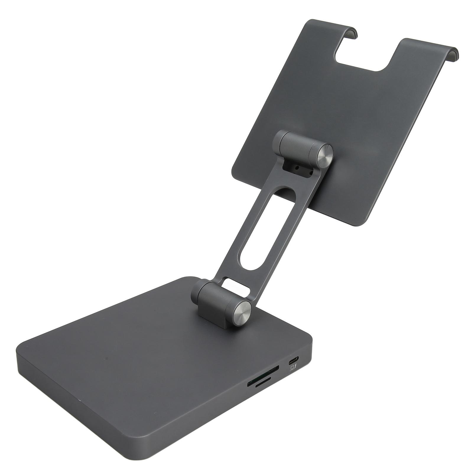 10-в-1 USB C-концентратор с вертикальной подставкой, поддержка 4K HD Plug and Play USB C док-станция для планшета серый
10-в-1 USB C-концентратор с вертикальной подставкой, поддержка 4K HD Plug and Play USB C док-станция для планшета серый