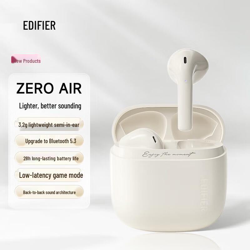 Edifier Zero Air True Wireless Semi-in-ear Earbuds
Edifier Zero Air True Wireless Semi-in-ear Earbuds
