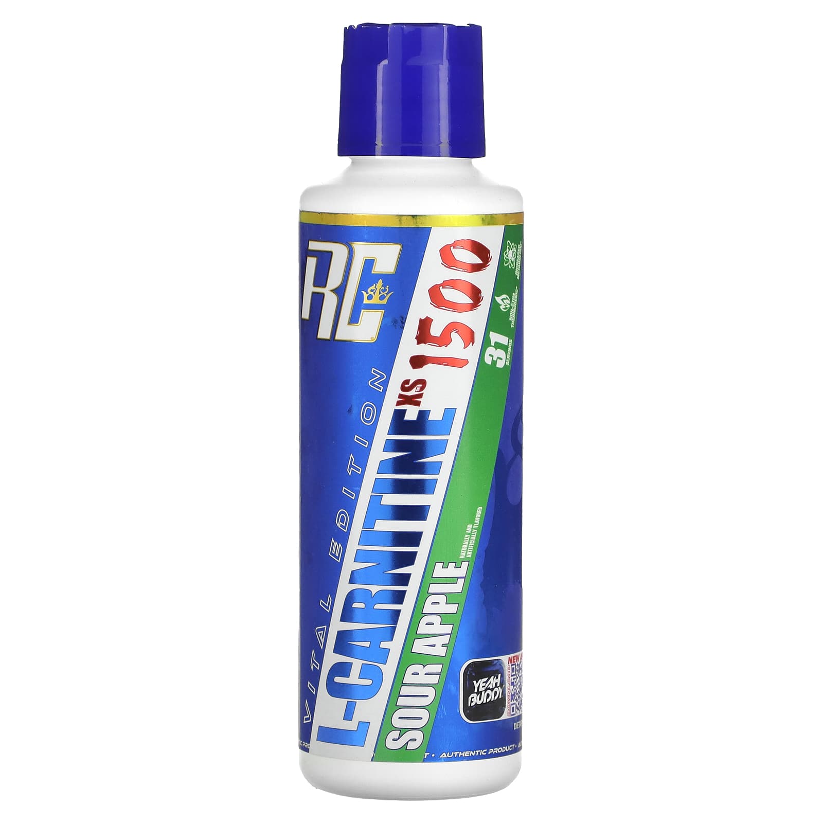Ronnie Coleman, Vital Edition, L-CarnitineXS 1500, Sour Apple Flavor, 16 fl oz (473.28 ml)
Ronnie Coleman, Vital Edition, L-CarnitineXS 1500, Sour Apple Flavor, 16 fl oz (473.28 ml)