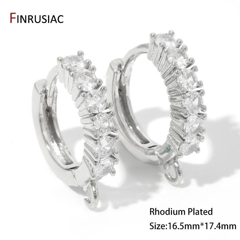 18K Gold Plated Brass Shvenzy Earwire Fixture Supplies,Inlaid Zircon Round Earring Hook Clasps For Earring Making Accessories 1 pair
18K Gold Plated Brass Shvenzy Earwire Fixture Supplies,Inlaid Zircon Round Earring Hook Clasps For Earring Making Accessories 1 pair