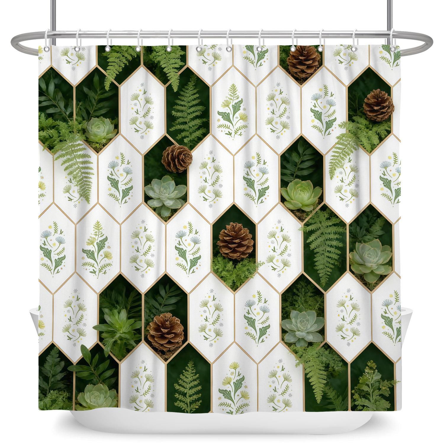 3D Bathroom Curtains Colorful Geometry Shower Curtains Waterproof Polyester Fabric With Hooks Home Decor Washable Bath Curtain W60H190(CM)-1 Pcs
3D Bathroom Curtains Colorful Geometry Shower Curtains Waterproof Polyester Fabric With Hooks Home Decor Washable Bath Curtain W60H190(CM)-1 Pcs