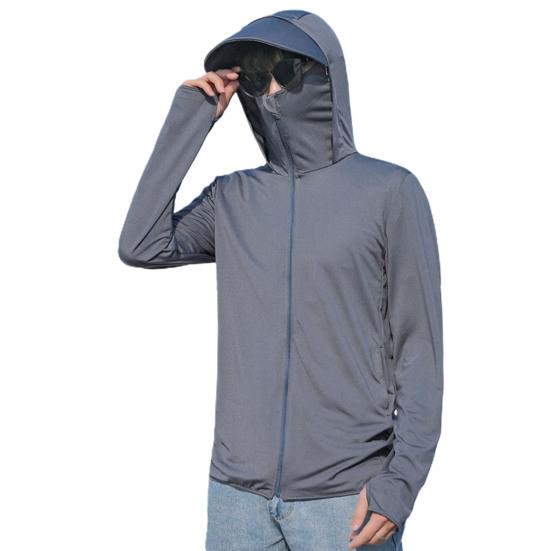Men Summer Sunscreen Coat Hooded Thin Breathable Pocket Anti-UV Sun Protection Solid Color Long Sleeves Sun Protection Clothing Cycling Garment XL темно-сірий
Men Summer Sunscreen Coat Hooded Thin Breathable Pocket Anti-UV Sun Protection Solid Color Long Sleeves Sun Protection Clothing Cycling Garment XL темно-сірий