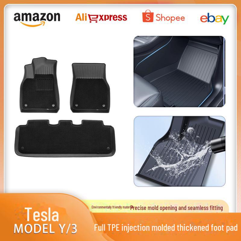 Двухслойные коврики для ног Tesla Model 3/Y TPE Full Surround - Оригинальные аксессуары Huanxin 3 blister front trunk mat
Двухслойные коврики для ног Tesla Model 3/Y TPE Full Surround - Оригинальные аксессуары Huanxin 3 blister front trunk mat