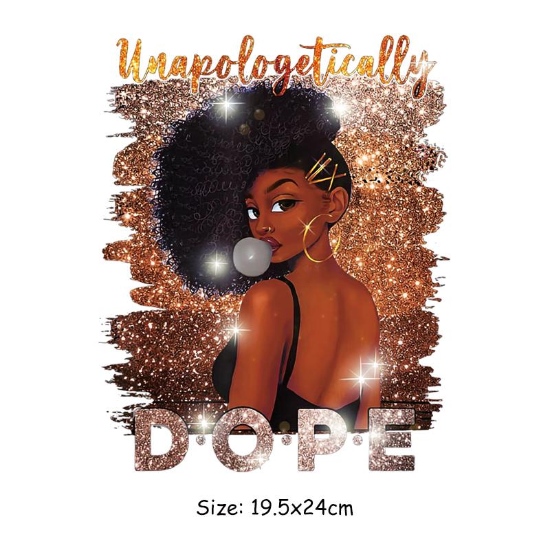 Черная женщина, наклейка с теплопередачей, Parches Ropa, термопресс, аппликация, наклейки для одежды, футболка, железная нашивка «сделай сам», афро королева
Черная женщина, наклейка с теплопередачей, Parches Ropa, термопресс, аппликация, наклейки для одежды, футболка, железная нашивка «сделай сам», афро королева