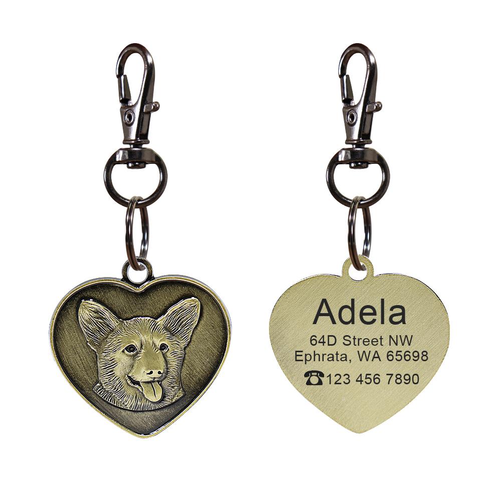 Personalized Dog ID Tag Free Engrave Dogs Breed Nameplate Anti-lost Pet Collar Pendant For Pitbull Bulldog Copper Collar Tags M
Personalized Dog ID Tag Free Engrave Dogs Breed Nameplate Anti-lost Pet Collar Pendant For Pitbull Bulldog Copper Collar Tags M