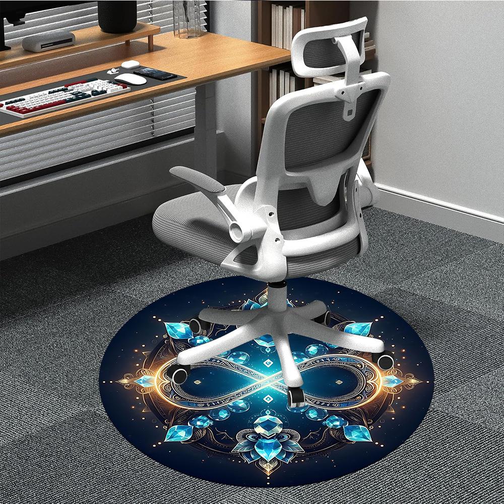 1pc Crystal Infinity Symbol Chair Carpet for Office, Soft, Non-Slip Polyester Mat, Office, Living Room, Bedroom, Durable Polyester yy251207142 80cm by 80cm
1pc Crystal Infinity Symbol Chair Carpet for Office, Soft, Non-Slip Polyester Mat, Office, Living Room, Bedroom, Durable Polyester yy251207142 80cm by 80cm