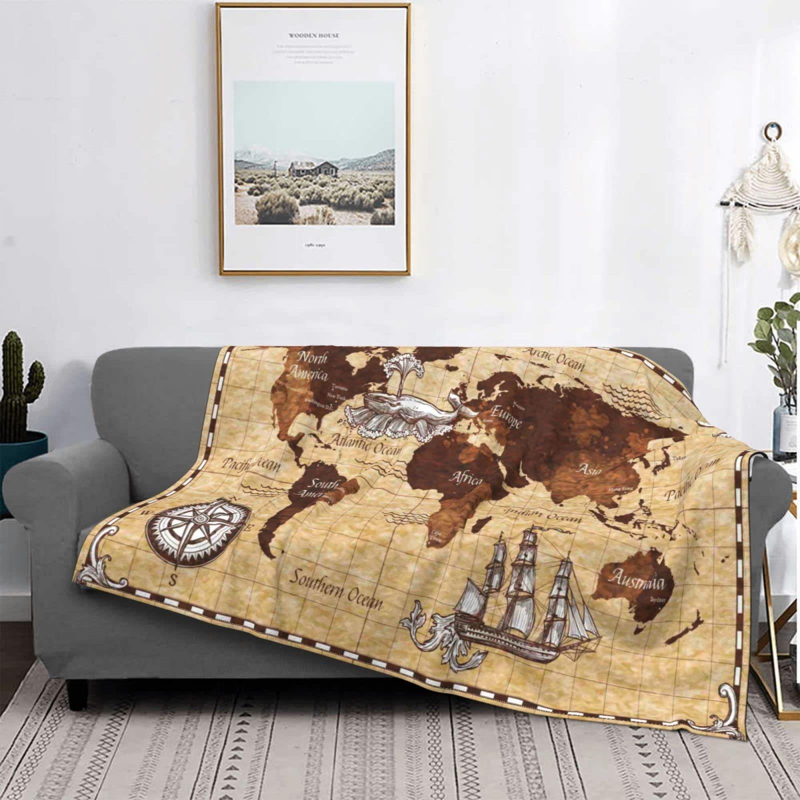 Ковдра в стилі карти світу Портативна м яка ковдра Ліжкова фланелева ковдра Пряма поставка 70x100cm
Ковдра в стилі карти світу Портативна м яка ковдра Ліжкова фланелева ковдра Пряма поставка 70x100cm