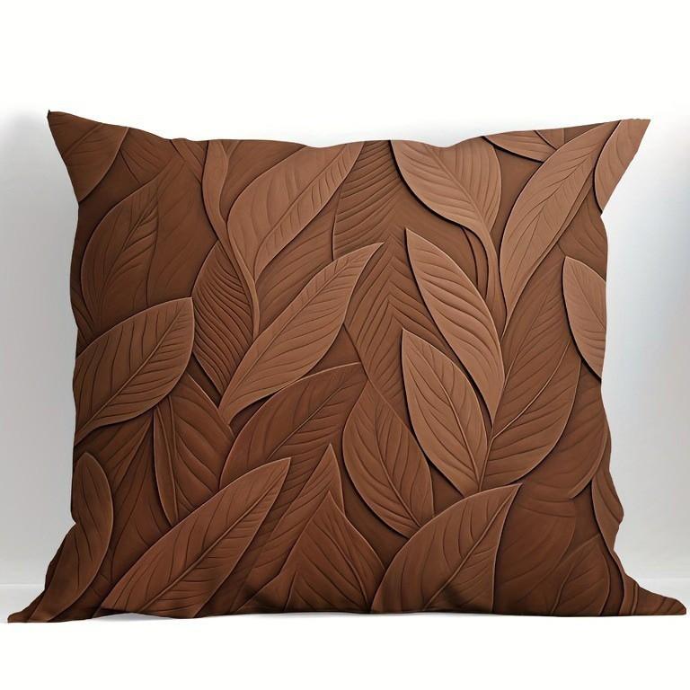 New Imitation Engraved Brown Leaf Relief Pillowcase Home Living Room Sofa Cushion Pillowcase 45 * 45Cm
New Imitation Engraved Brown Leaf Relief Pillowcase Home Living Room Sofa Cushion Pillowcase 45 * 45Cm