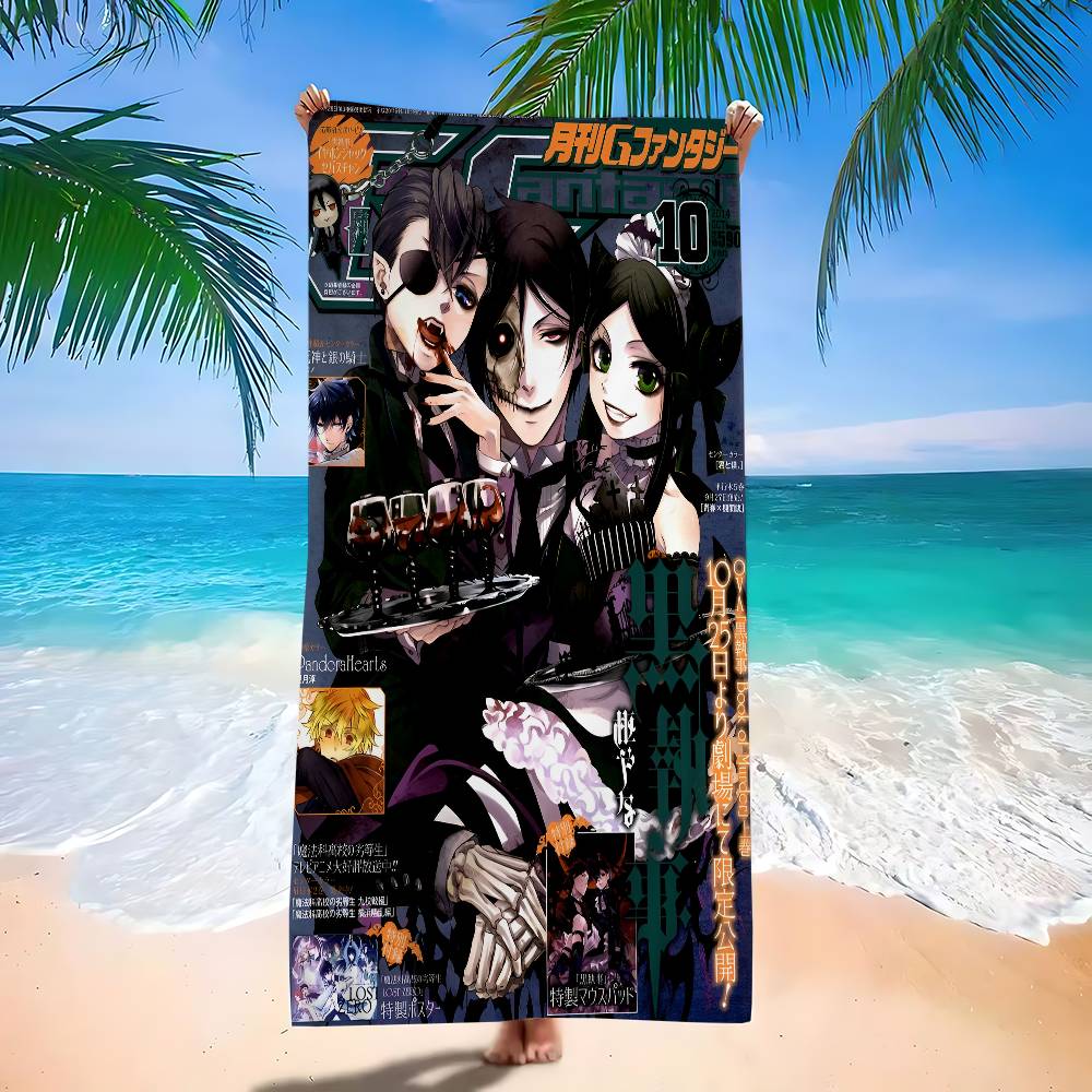 B-Black B-Butler Microfiber Blanket Quick Drying Beach Towels Oversized Printing Super Absorbent Pool Towel Blanket W40*H60(CM)
B-Black B-Butler Microfiber Blanket Quick Drying Beach Towels Oversized Printing Super Absorbent Pool Towel Blanket W40*H60(CM)