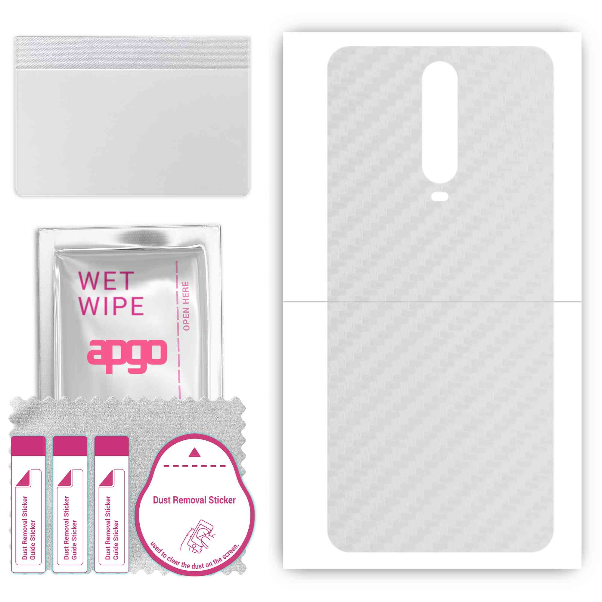 apgo Protective Skin Sticker for the back compatible with Xiaomi Redmi K30, Wrap Film, Foil, Vinyl - Pattern Transparent Carbon
apgo Protective Skin Sticker for the back compatible with Xiaomi Redmi K30, Wrap Film, Foil, Vinyl - Pattern Transparent Carbon