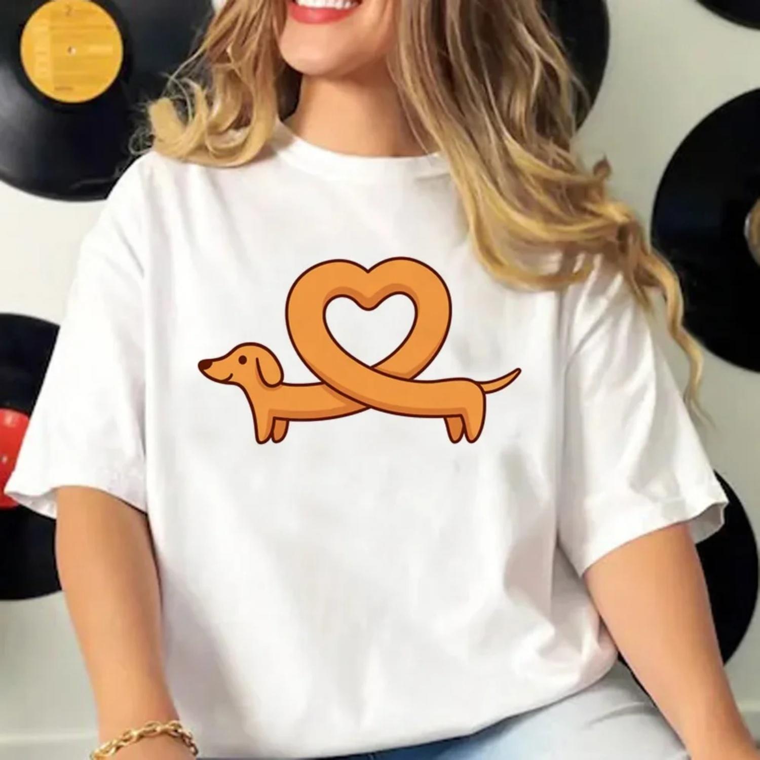 Dachshund Tshirt Women Summer Elegant T-shirts Female Funny Clothing Women Streetwear Graphic T Shirts Dog Lover Clothes XXXXXL білий
Dachshund Tshirt Women Summer Elegant T-shirts Female Funny Clothing Women Streetwear Graphic T Shirts Dog Lover Clothes XXXXXL білий
