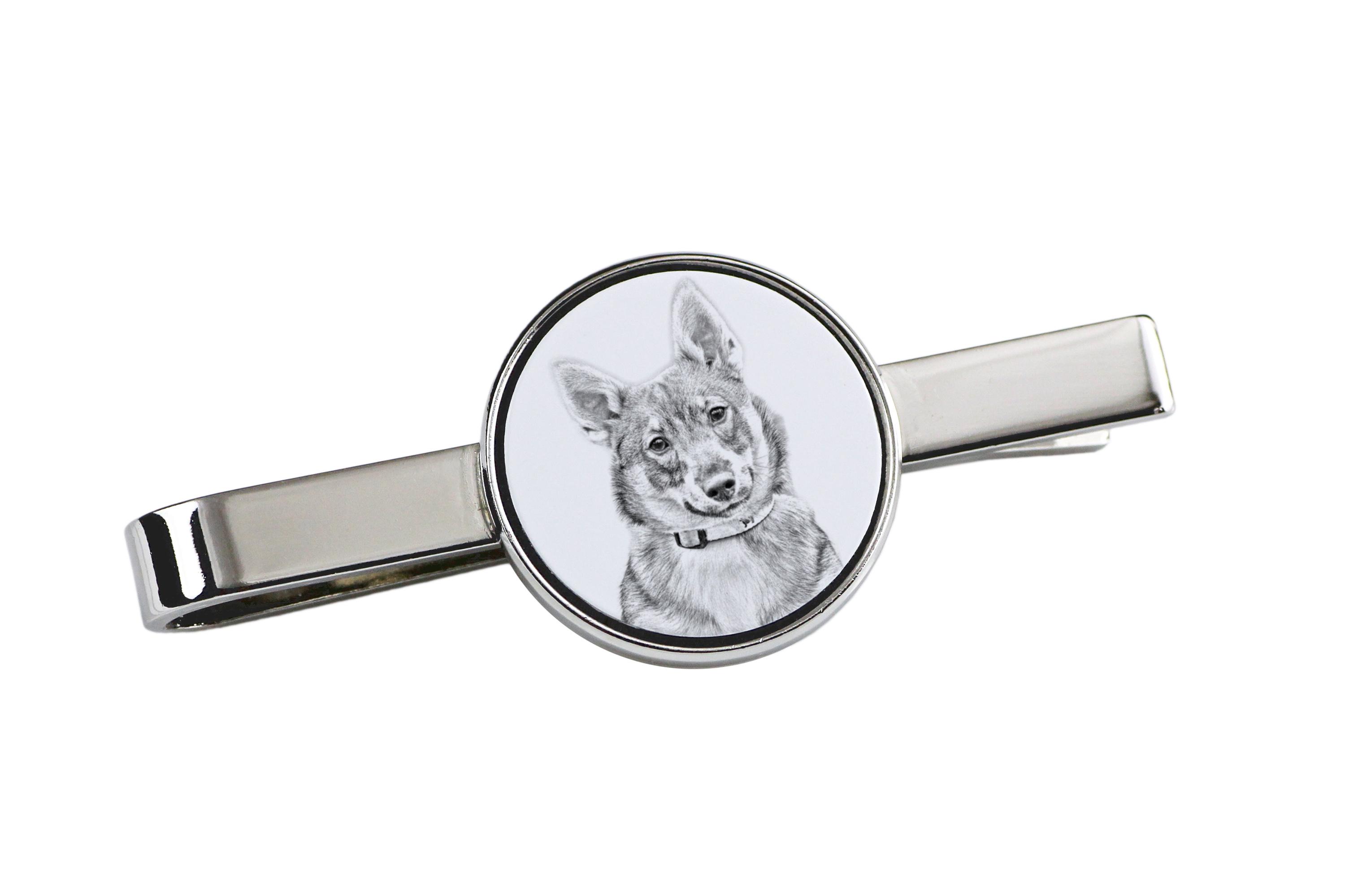 Swedish Vallhund, Swedish Cattle Dog, Swedish Shepherd - tie clip with a dog, personalized tie clip, a unique gift for a man from the Art-Dog brand срібний
Swedish Vallhund, Swedish Cattle Dog, Swedish Shepherd - tie clip with a dog, personalized tie clip, a unique gift for a man from the Art-Dog brand срібний