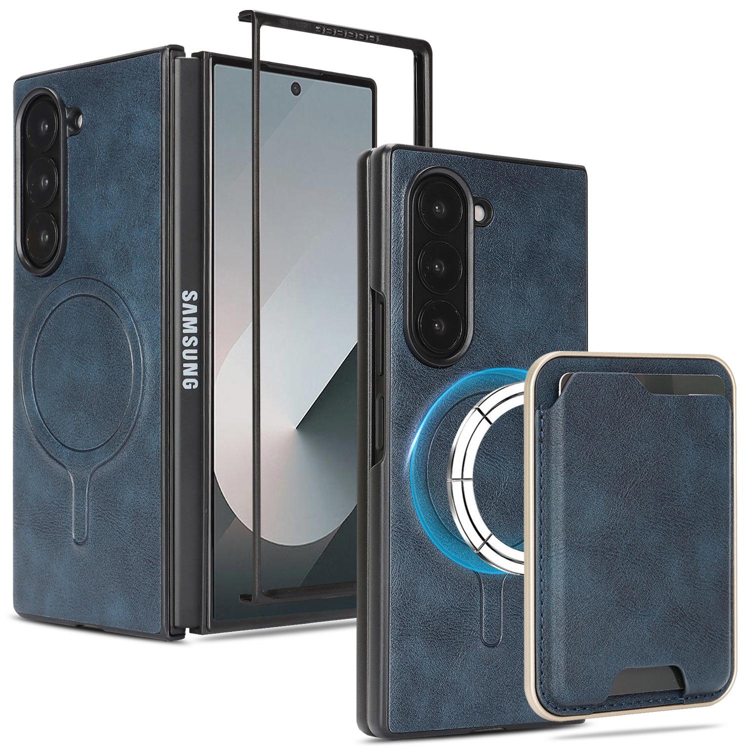 Ultra-thin Magnetic Card Holder Combo Case for Samsung Z Fold 6 ZFold 7 6 5 4 3 Wireless Charging Leather Mobile Phone Cover Galaxy Z Fold7 синій
Ultra-thin Magnetic Card Holder Combo Case for Samsung Z Fold 6 ZFold 7 6 5 4 3 Wireless Charging Leather Mobile Phone Cover Galaxy Z Fold7 синій