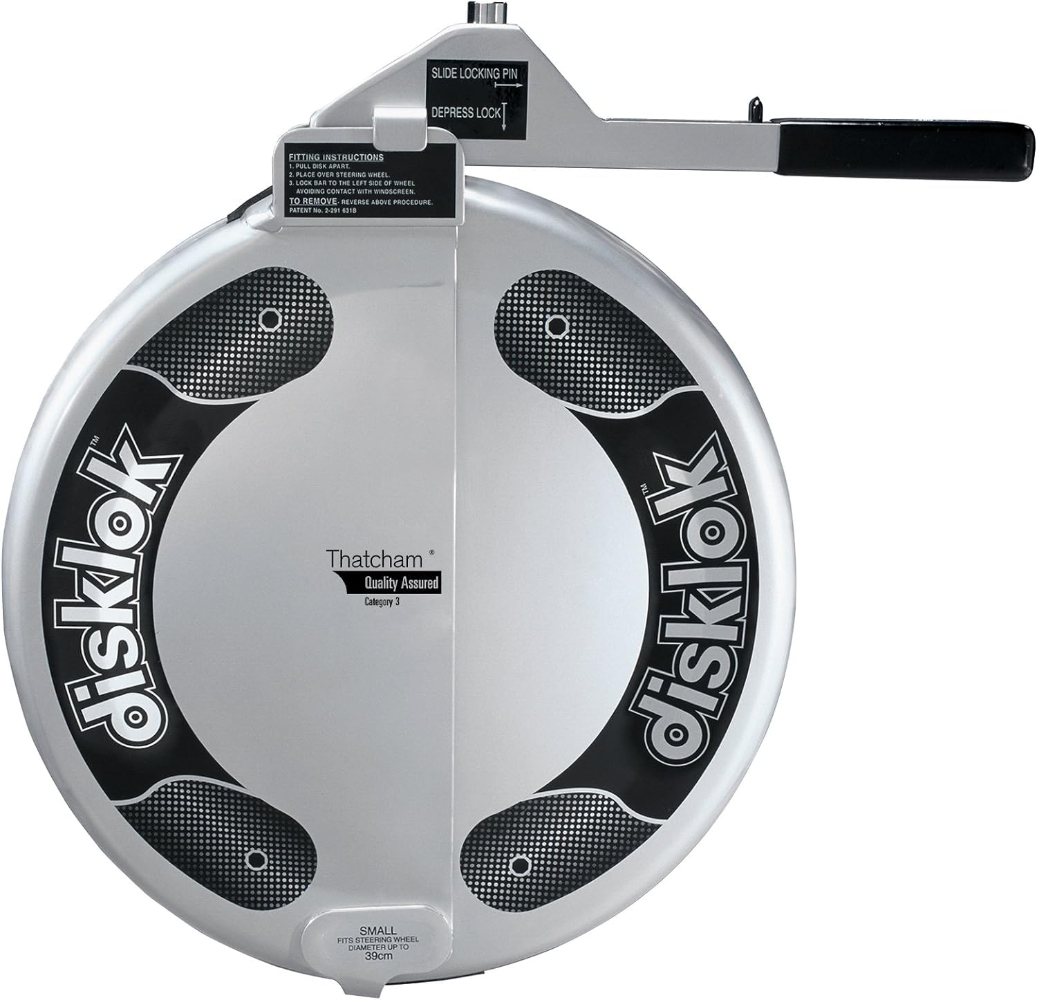 Disklok Security Device Steering Wheel Lock Full Coverage Silver Thatcham Approved - - - - (Small, 13.7 - 15.3 )
Disklok Security Device Steering Wheel Lock Full Coverage Silver Thatcham Approved - - - - (Small, 13.7 - 15.3 )