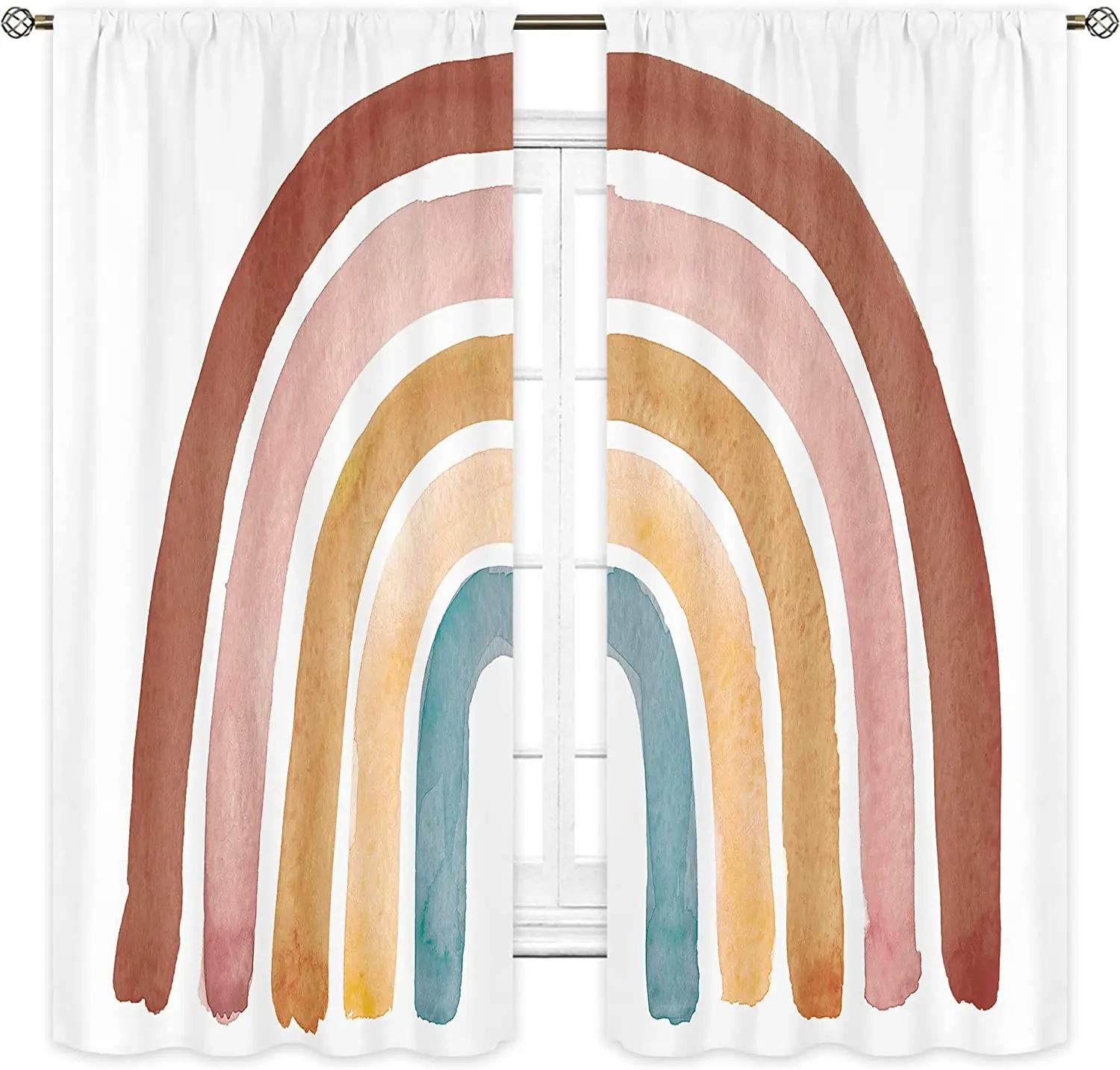 Multicolor Rainbow High Shading Bedroom Space Drapes Twinkling Stars Living Room Home Decor Thick Blackout Drape Modern Style Curtain W55 X H120cm X 2&HOOK
Multicolor Rainbow High Shading Bedroom Space Drapes Twinkling Stars Living Room Home Decor Thick Blackout Drape Modern Style Curtain W55 X H120cm X 2&HOOK