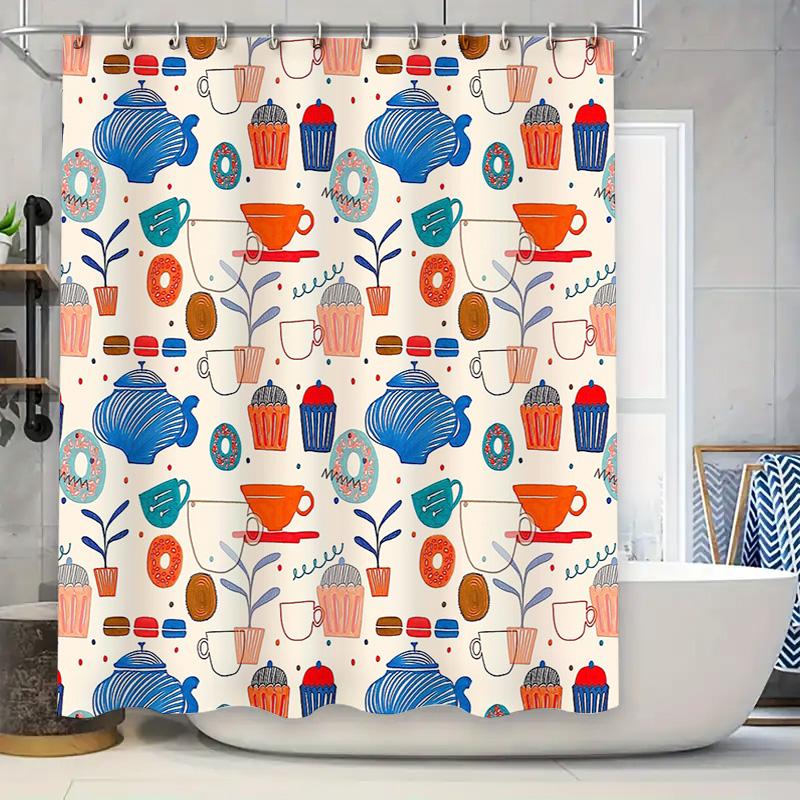 Bathroom Shower Curtain Floral Vintage Blue Teacup Pattern Fabric Decor Waterproof Home Hotel Washable W60H190(CM)-1 Pcs
Bathroom Shower Curtain Floral Vintage Blue Teacup Pattern Fabric Decor Waterproof Home Hotel Washable W60H190(CM)-1 Pcs