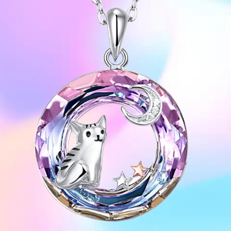 Модное и элегантное мужское и женское ожерелье с подвеской, новое ожерелье с котом и луной, мужские и женские банкетные украшения
Модное и элегантное мужское и женское ожерелье с подвеской, новое ожерелье с котом и луной, мужские и женские банкетные украшения