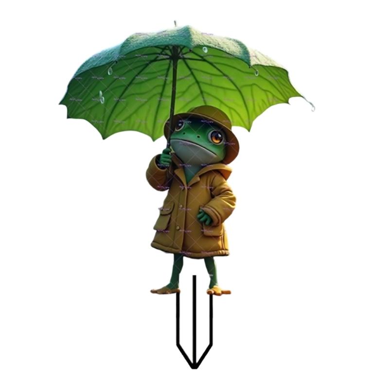 Cartoon Frogs Holding Umbrella Garden Stake 2D Flat Acrylic Ornament Decors For Indoor and Outdoor Potted Plant Decors
Cartoon Frogs Holding Umbrella Garden Stake 2D Flat Acrylic Ornament Decors For Indoor and Outdoor Potted Plant Decors