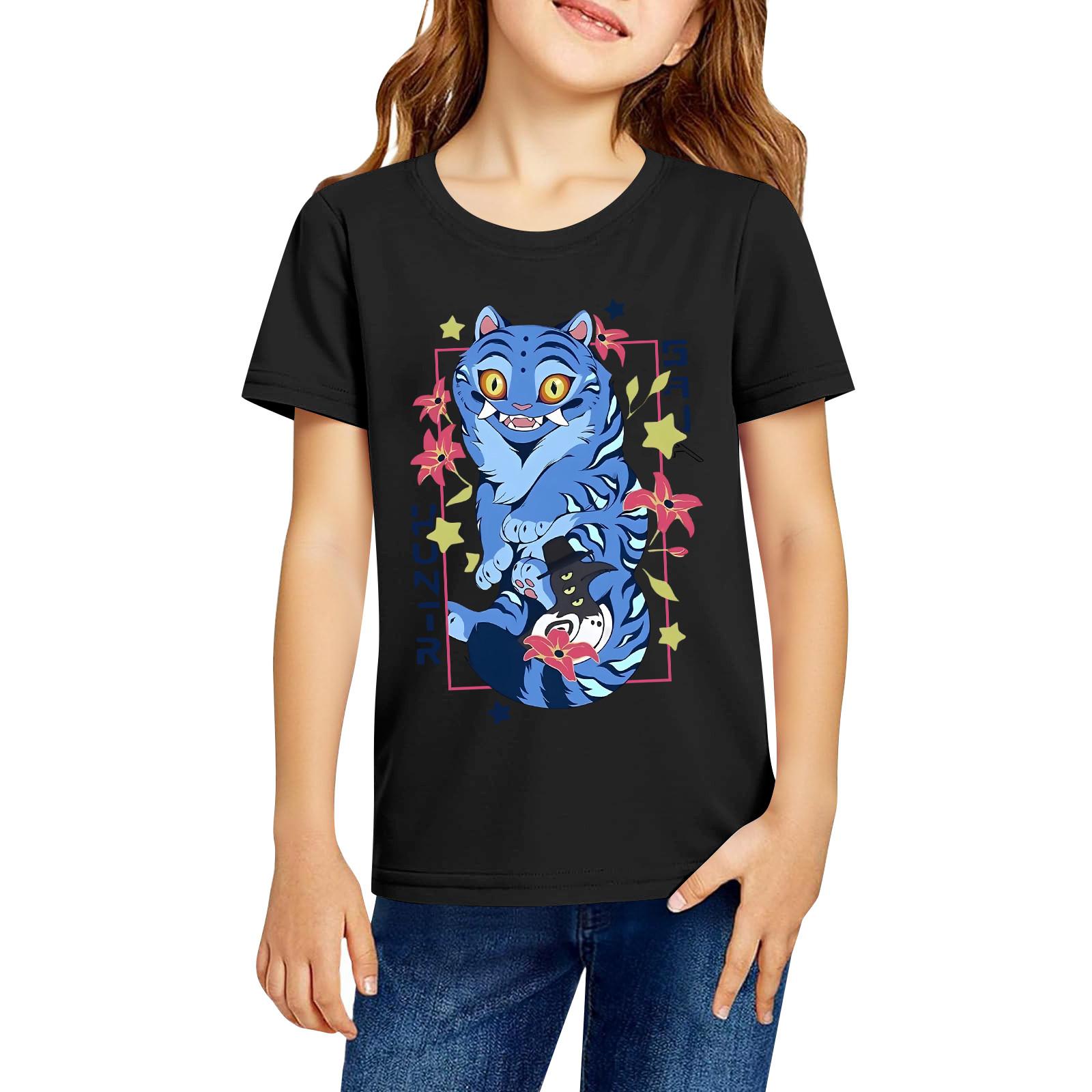 Модная рабочая одежда с короткими рукавами и круглым вырезом, топы с принтом для детских летних топов 100
Модная рабочая одежда с короткими рукавами и круглым вырезом, топы с принтом для детских летних топов 100