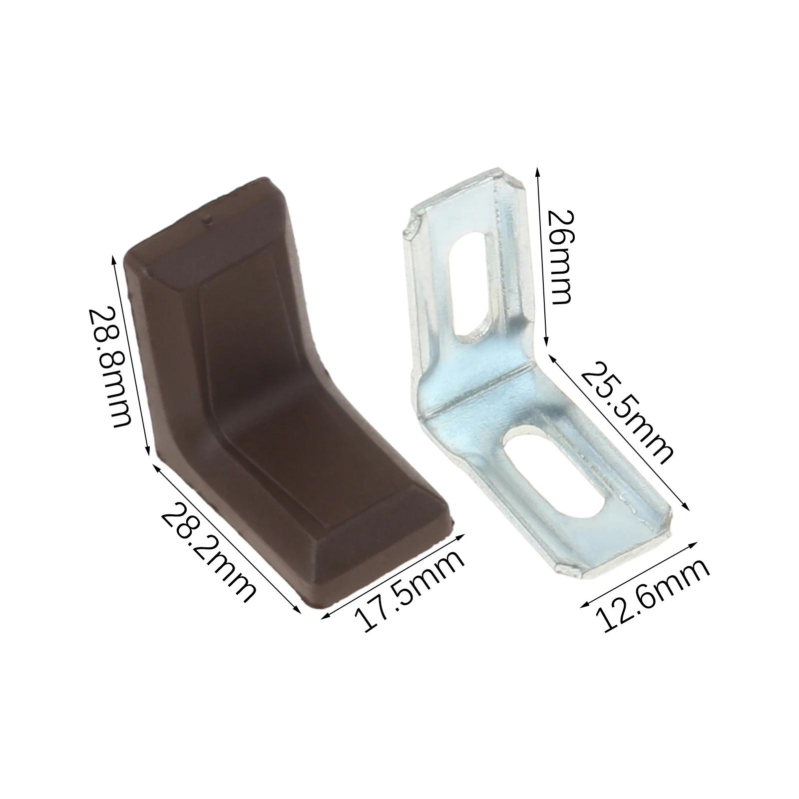 20Pcs 90 Degrees L Shape Corner Brackets with Plastic Cover Right Angle Corner Brace Joint for Shelves Wooden Furniture Cabinet
20Pcs 90 Degrees L Shape Corner Brackets with Plastic Cover Right Angle Corner Brace Joint for Shelves Wooden Furniture Cabinet