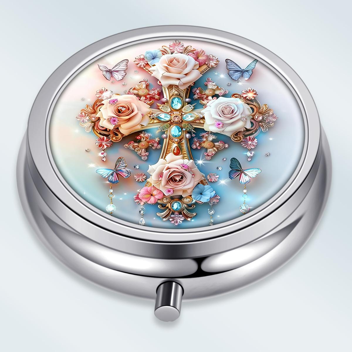 Portable Pill Box with 3 Compartments, Mini Metal Medicine Organizer Case, Cute Printed Pill Container for Vitamins, Pills, Jewelry, Travel, Daily Use разноцветный
Portable Pill Box with 3 Compartments, Mini Metal Medicine Organizer Case, Cute Printed Pill Container for Vitamins, Pills, Jewelry, Travel, Daily Use разноцветный