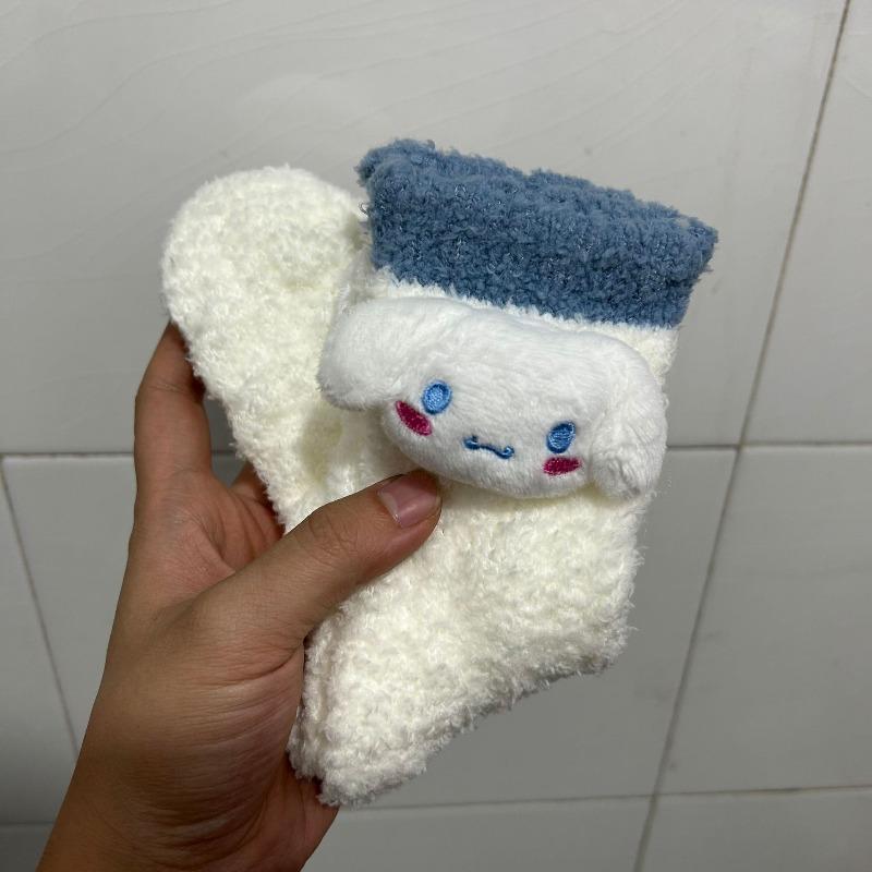 Strawberry Bear Coral Fleece Socks for Women Autumn and Winter, White Lolita Cute Cartoon Sleeping Socks, Thickened Socks 1 pair
Strawberry Bear Coral Fleece Socks for Women Autumn and Winter, White Lolita Cute Cartoon Sleeping Socks, Thickened Socks 1 pair