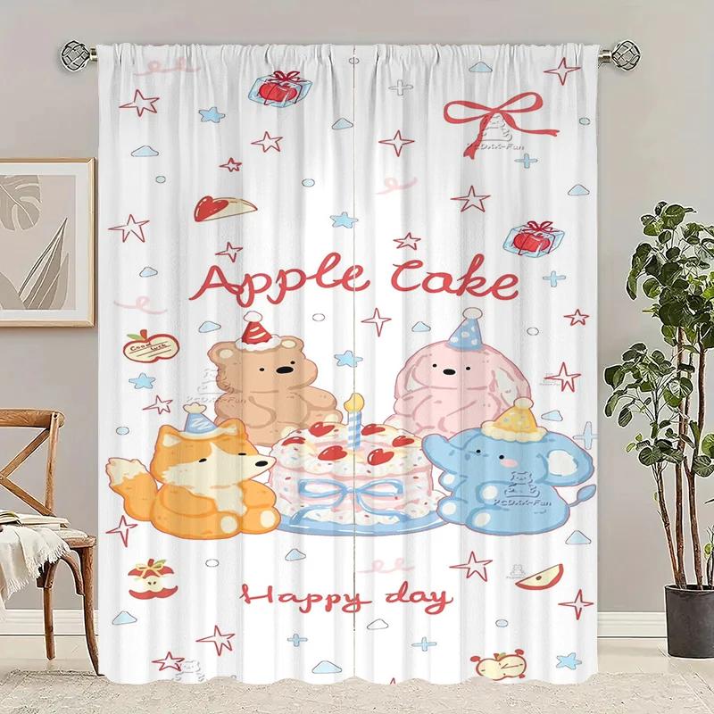 Set Of 2 Cartoon Doll Printed Curtain Polyester Material Suitable Bedroom Curtains Living Room Decoration Ideal For Great W100*H70(CM)-Hooks&2PCS
Set Of 2 Cartoon Doll Printed Curtain Polyester Material Suitable Bedroom Curtains Living Room Decoration Ideal For Great W100*H70(CM)-Hooks&2PCS