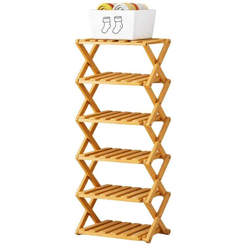 Fresh No-Assembly 6-Tier Bamboo Shoe Rack, Space-Saving& Multi-Functional Design Natural Finish
Fresh No-Assembly 6-Tier Bamboo Shoe Rack, Space-Saving& Multi-Functional Design Natural Finish
