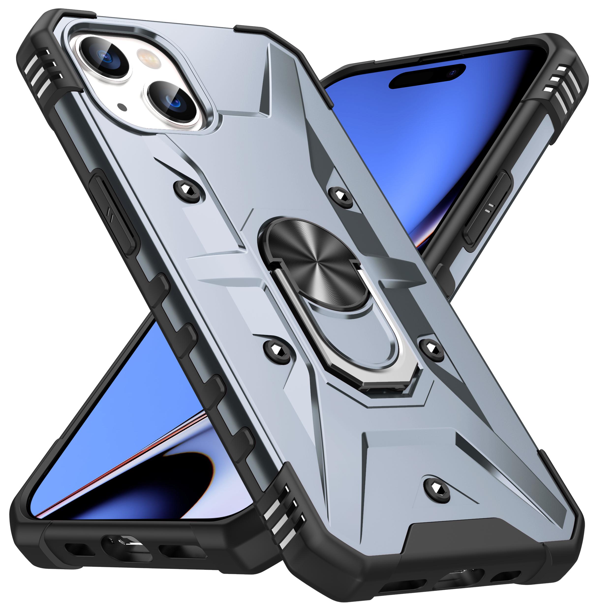 For iPhone 15 Plus Kickstand Case Work with Magnetic Car Mount PC+ TPU Phone Cover Grey
For iPhone 15 Plus Kickstand Case Work with Magnetic Car Mount PC+ TPU Phone Cover Grey