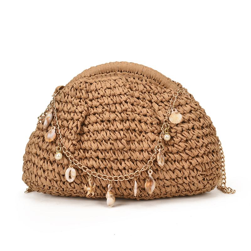 2026 New Summer Beach Straw Women‘s Crossbody Bag Bohemian Shell Chain Handmade Woven Rattan Purse Travel Vacation Shoulder Bag
2026 New Summer Beach Straw Women‘s Crossbody Bag Bohemian Shell Chain Handmade Woven Rattan Purse Travel Vacation Shoulder Bag