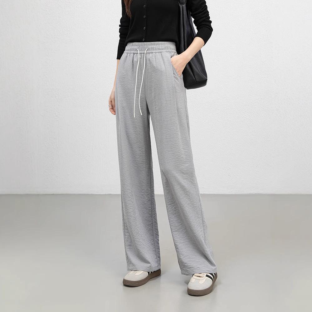 Cloud-Feel Velvet Elastic Waist Drawstring High-Waisted Wide-Leg Summer Pants Large серый
Cloud-Feel Velvet Elastic Waist Drawstring High-Waisted Wide-Leg Summer Pants Large серый