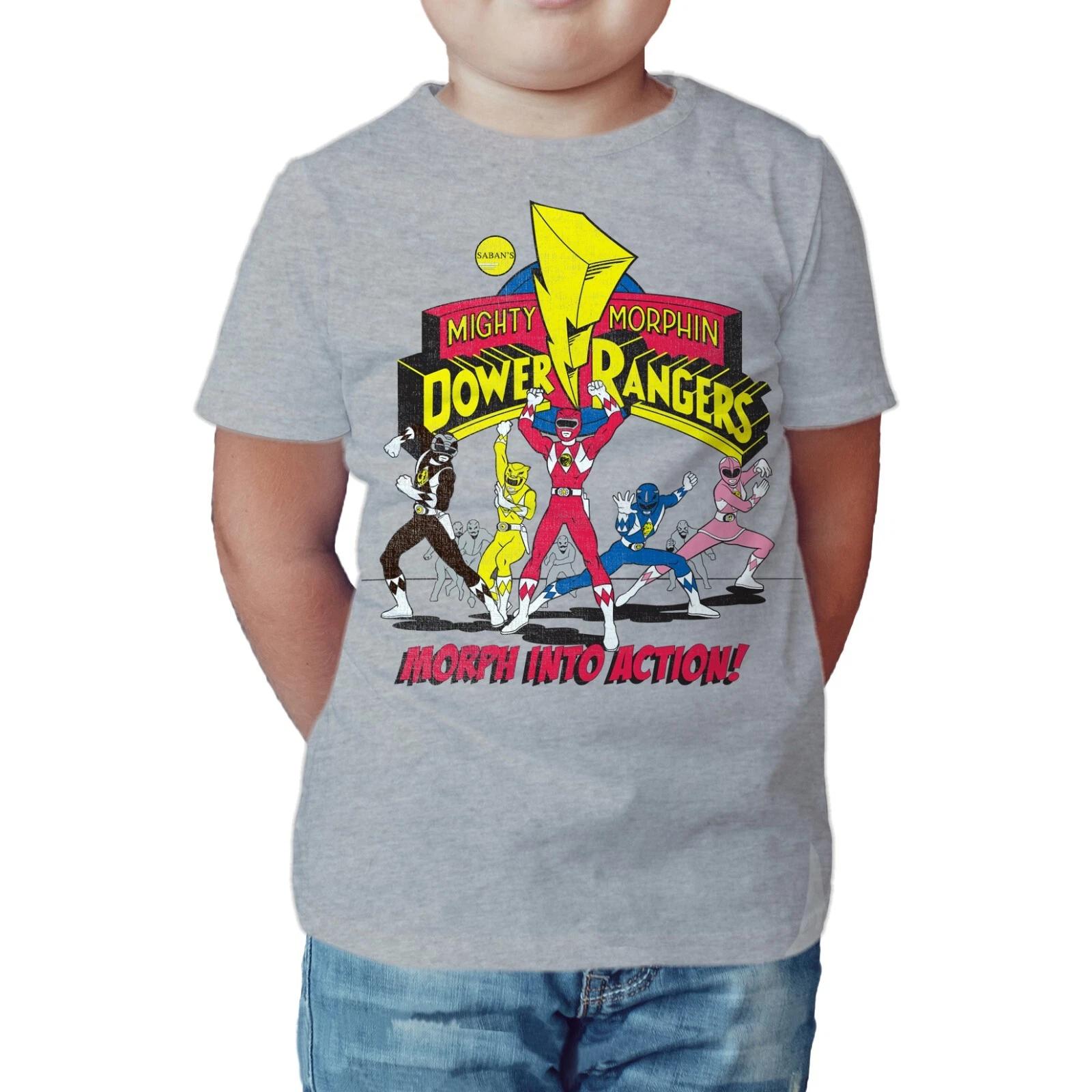 Power Rangers Logo Morph Into Action Official Kids T-Shirt | Mighty Morphin Tee 140
Power Rangers Logo Morph Into Action Official Kids T-Shirt | Mighty Morphin Tee 140