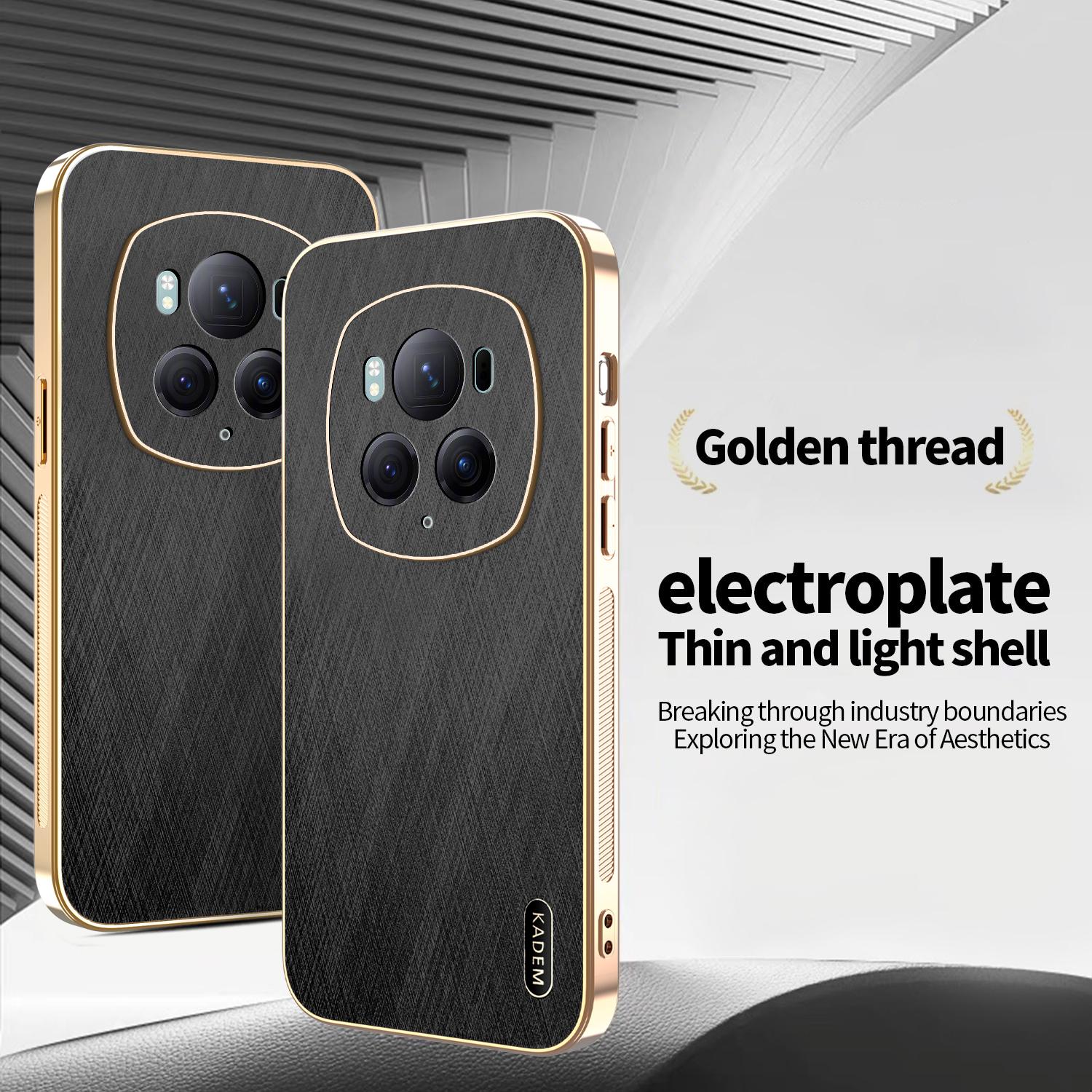 KADEM For Honor Magic6 Pro 5G Case Electroplating Silk Texture PU+TPU Phone Back Cover Green
KADEM For Honor Magic6 Pro 5G Case Electroplating Silk Texture PU+TPU Phone Back Cover Green