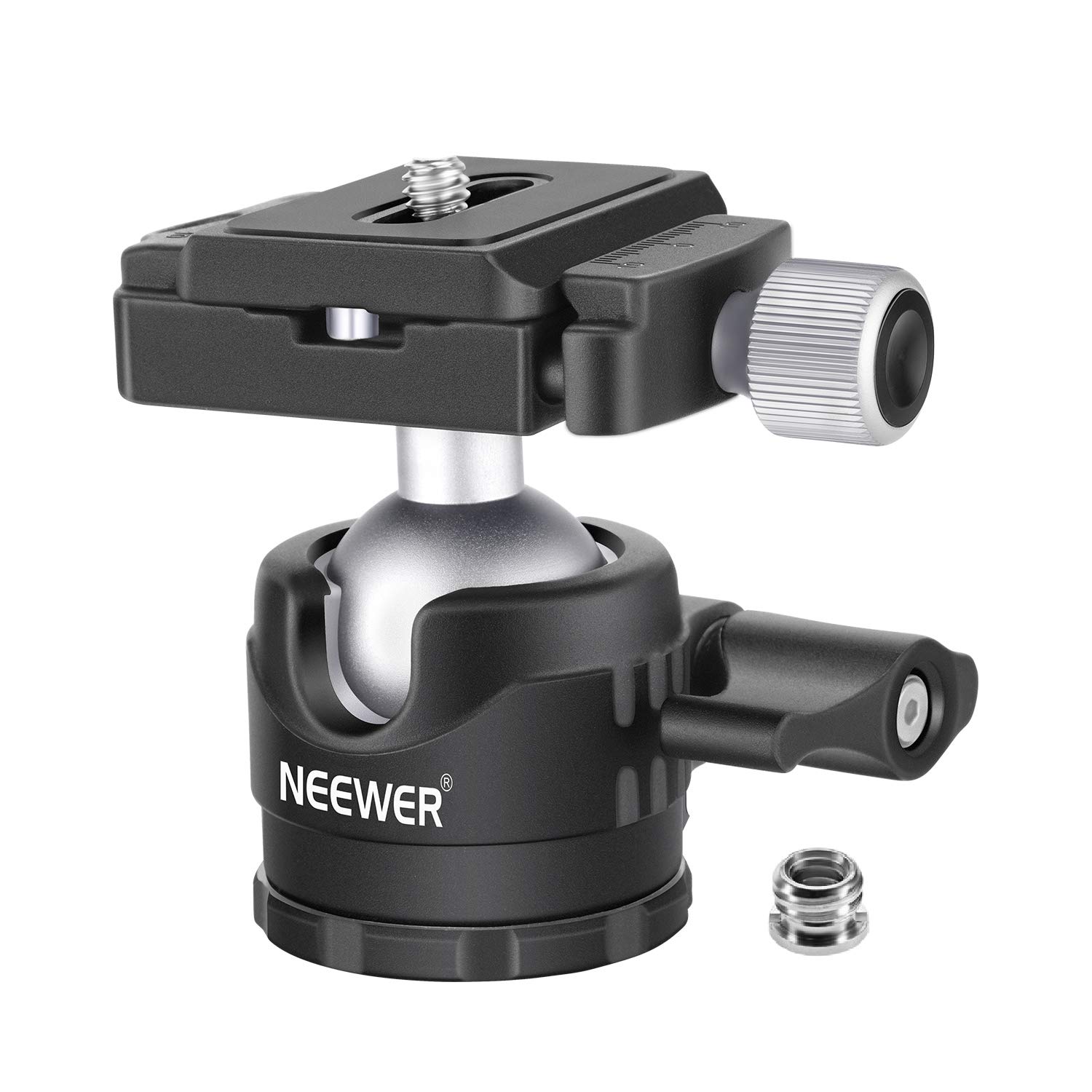 NEEWER 28mm Tripod Ball Head with Panoramic Quick Release Plate and Bubble Compatible with DSLR and Maximum Low-Profile 360° Rotation, 1/4 Arca-Type чорний
NEEWER 28mm Tripod Ball Head with Panoramic Quick Release Plate and Bubble Compatible with DSLR and Maximum Low-Profile 360° Rotation, 1/4 Arca-Type чорний
