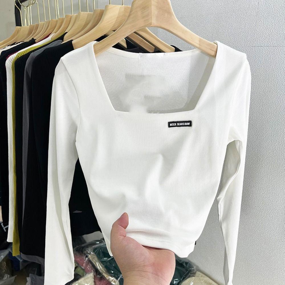 Толстовка без капюшона с надписью Letter Solid Women s Bottoming Shirts Fashion Slim Crop Tops Autumn L белый
Толстовка без капюшона с надписью Letter Solid Women s Bottoming Shirts Fashion Slim Crop Tops Autumn L белый