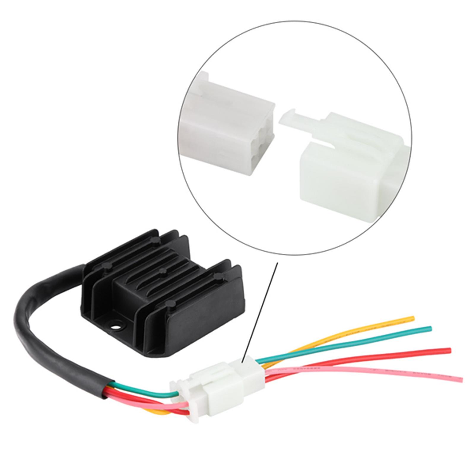 4 провода регулятор напряжения выпрямитель для мотоцикла лодочный мотор ATV GY6 50 150cc скутер чёрный
4 провода регулятор напряжения выпрямитель для мотоцикла лодочный мотор ATV GY6 50 150cc скутер чёрный