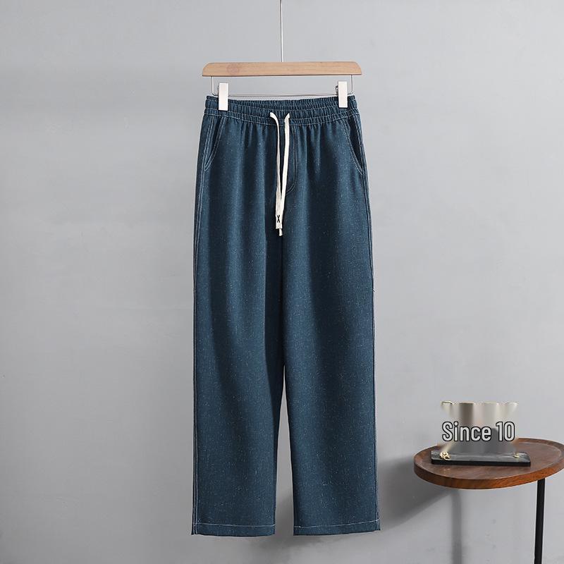 Женские летние льняные брюки для похудения - Свободные, зауженные к низу, модные широкие брюки-палаццо в форме ятагана XL up to 75kg джинсовый синий
Женские летние льняные брюки для похудения - Свободные, зауженные к низу, модные широкие брюки-палаццо в форме ятагана XL up to 75kg джинсовый синий