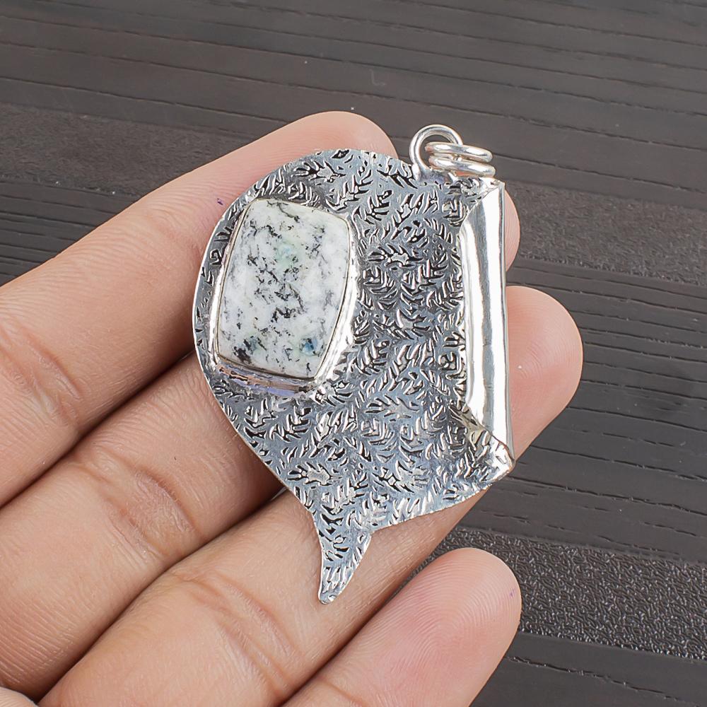 Natural K2 Jasper Gemstone 925 Sterling Silver Jewelry Designer Pendant 2.09 AJP-2408
Natural K2 Jasper Gemstone 925 Sterling Silver Jewelry Designer Pendant 2.09 AJP-2408