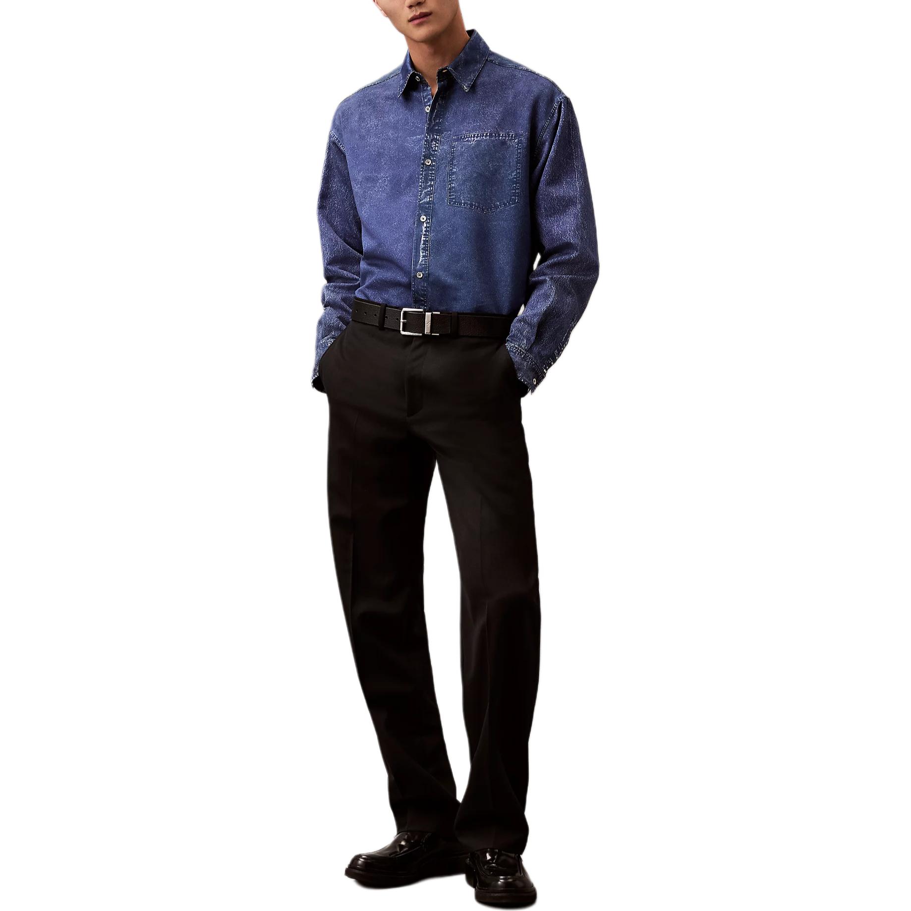 Calvin Klein Denim Print Button Slim Fit Pointed Collar Long Sleeve Shirt Men shirts Blue LV040EM119-QDD S
Calvin Klein Denim Print Button Slim Fit Pointed Collar Long Sleeve Shirt Men shirts Blue LV040EM119-QDD S