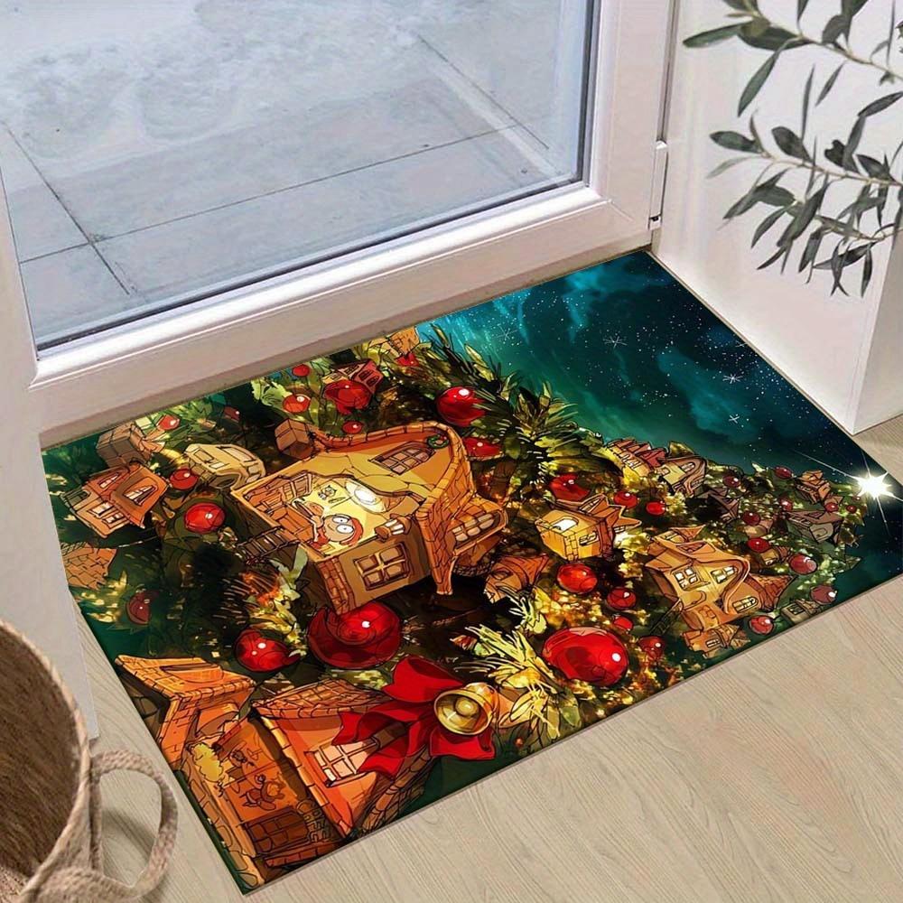 1pc Christmas Themed Rug, Christmas Tree with House Print, Bedside Carpet, Non slip Laundry Room Mat, Machine Washable Water Absorbing Entra 60cm by 90cm
1pc Christmas Themed Rug, Christmas Tree with House Print, Bedside Carpet, Non slip Laundry Room Mat, Machine Washable Water Absorbing Entra 60cm by 90cm