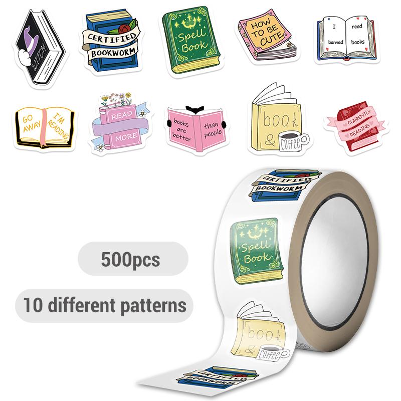 1 Roll/500Pcs Book Lover Stickers Aesthetic Books Decal Rolls Waterproof Vinyl Roll Decals Book and Notes Sticker for Phone Case
1 Roll/500Pcs Book Lover Stickers Aesthetic Books Decal Rolls Waterproof Vinyl Roll Decals Book and Notes Sticker for Phone Case