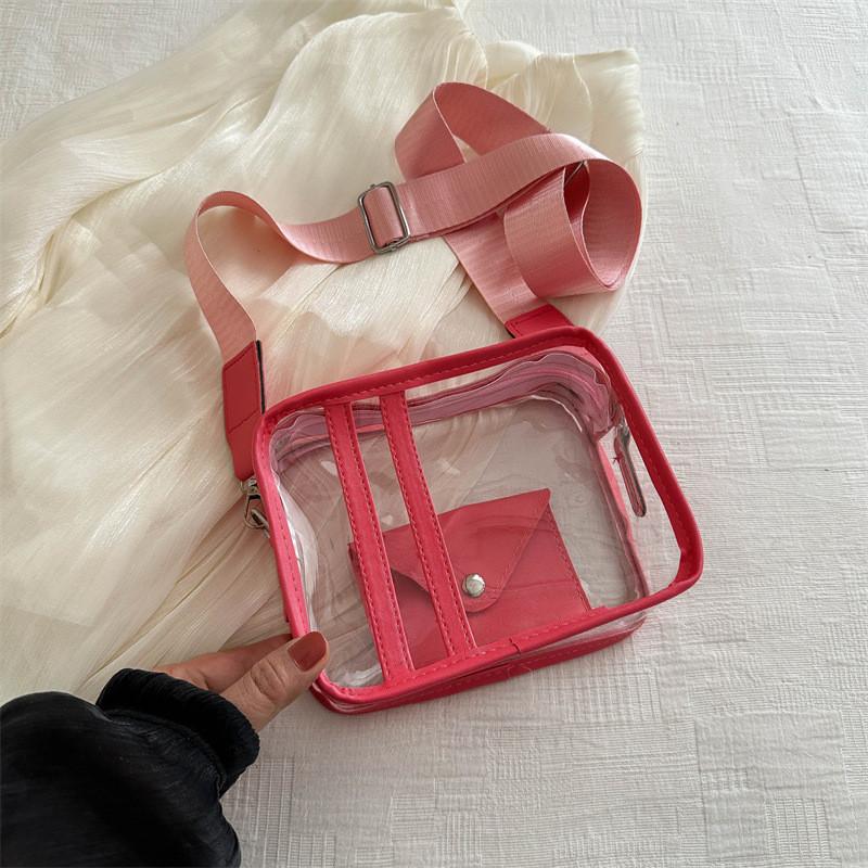 Stylish Transparent Casual Shoulder Bag With Wide Strap For Trendy Women In Black White Green Yellow And Pink рожевий
Stylish Transparent Casual Shoulder Bag With Wide Strap For Trendy Women In Black White Green Yellow And Pink рожевий