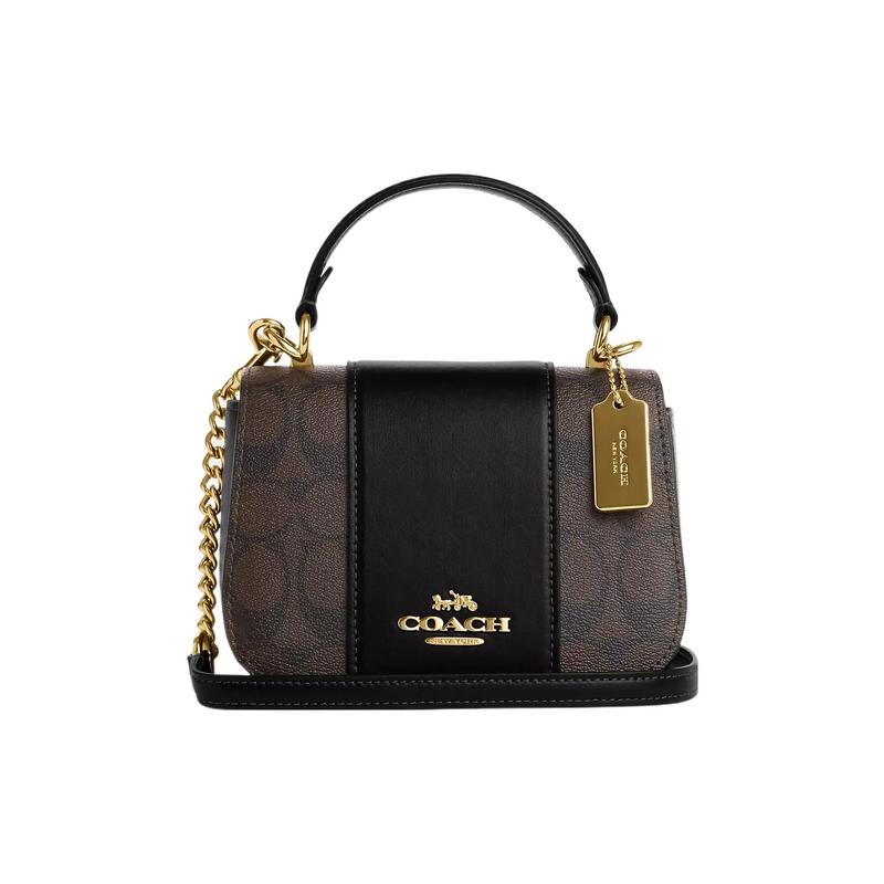 COACH handbag Lysa 18 classic presbyopic detachable shoulder strap with snap buckle leather saddle bag portable shoulder crossbody bag small size чорний
COACH handbag Lysa 18 classic presbyopic detachable shoulder strap with snap buckle leather saddle bag portable shoulder crossbody bag small size чорний