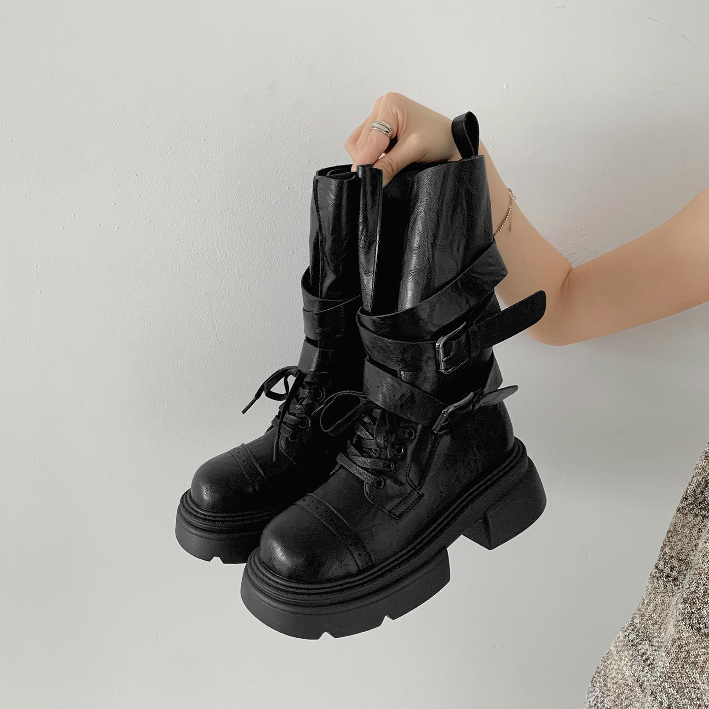 Black British style thick-soled thick-heeled Martin boots women s 2025 new summer height-increasing versatile soft-soled short boots 40
Black British style thick-soled thick-heeled Martin boots women s 2025 new summer height-increasing versatile soft-soled short boots 40