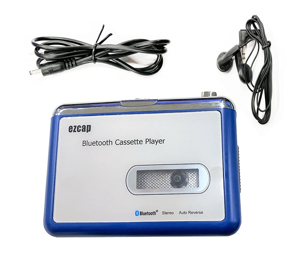 Hiro Bluetooth Cassette Player Stereo Battery or USB Powered Portable Music Player Enjoy Cassette Tapes with Wireless Earphones Earphones Included
Hiro Bluetooth Cassette Player Stereo Battery or USB Powered Portable Music Player Enjoy Cassette Tapes with Wireless Earphones Earphones Included